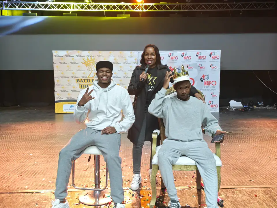 Happy Feet celebrating their 2026 Battle of the Throne victory